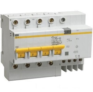 Автоматический выключатель дифференциального тока IEK АД14 4Р 63А 30мА