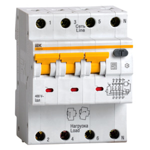 Автоматический выключатель дифференциального тока IEK АВДТ 34 C16 30мА