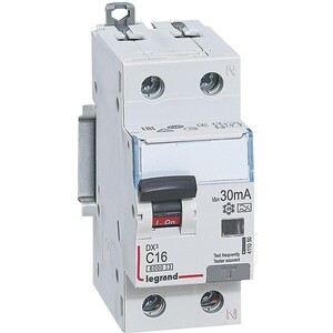 Автоматический выключатель дифференциального тока Legrand АВДТ DX3 411050 (1P+N) C 16A 30mA