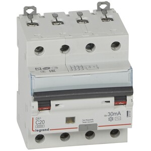 Автоматический выключатель дифференциального тока Legrand АВДТ DX3 411187 4P C 20A 30mA