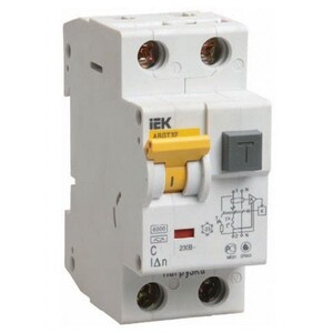 Автоматический выключатель дифференциального тока IEK АВДТ 32 C10 30мА