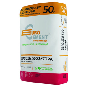 Цемент Eurocement Экстра М500 50 кг