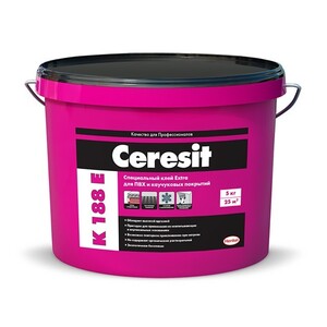 Клей Ceresit Extra K 188E для напольных ПВХ покрытий 12 кг