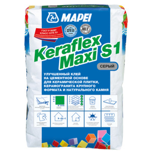 Клей для плитки и керамогранита Mapei Keraflex Maxi S1 серый 25 кг