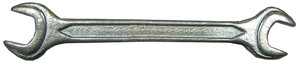 Ключ гаечный рожковый Biber 17х19 мм оцинкованный