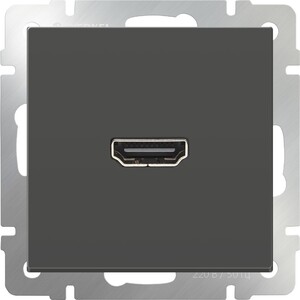 Механизм розетки Werkel HDMI WL07-60-11 серо-коричневый