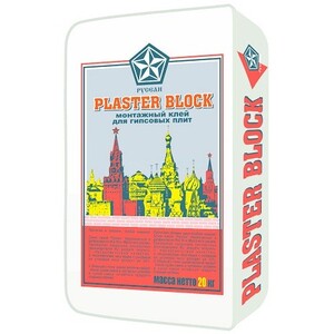 Монтажный клей Русеан Plaster blok для гипсовых плит 20 кг