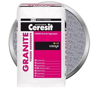 Наполнитель для декоративной штукатурки Ceresit CT 710 Visage Granite Aggregate Sardinia Grey 13 кг