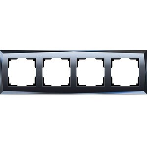 Рамка четырехместная Werkel Diamant WL08-Frame-04 черная