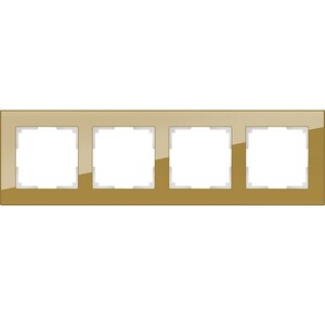 Рамка четырехместная Werkel Favorit WL01-Frame-04 бронзовая