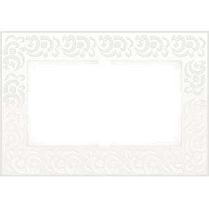 Рамка для двойной розетки Werkel Flock WL05-Frame-01-DBL-white белая