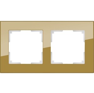 Рамка двухместная Werkel Favorit WL01-Frame-02 бронзовая