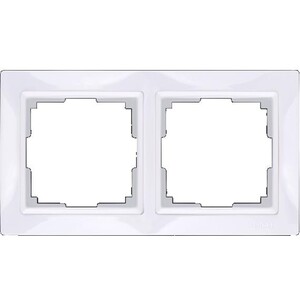 Рамка двухместная Werkel Snabb Basic WL03-Frame-02 белая