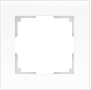 Рамка одноместная Werkel Favorit WL01-Frame-01 белая матовая