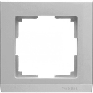 Рамка одноместная Werkel Stark WL04-Frame-01 серебряная