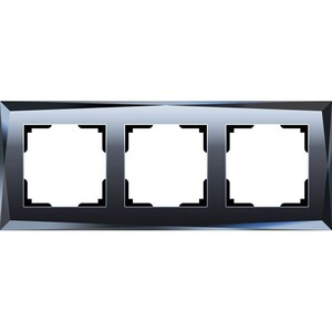 Рамка трехместная Werkel Diamant WL08-Frame-03 черная