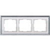 Рамка трехместная Werkel Palacio WL17-Frame-03 хром/белый