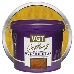 Штукатурка декоративная VGT Gallery Мокрый шелк №21 база золото 1 кг