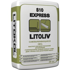 Смесь для пола самовыравнивающаяся Litokol LitoLiv S10 Express 20 кг