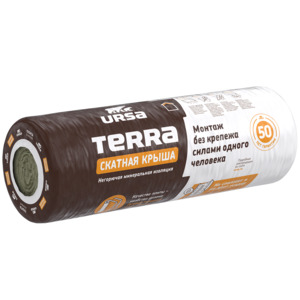 Теплоизоляция Ursa Terra 35 QN Скатная крыша 4500х1200х100 мм 1 штука в упаковке