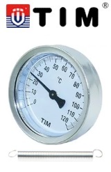 Термометр накладной с пружиной