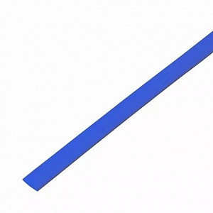 Термоусадка 4,0 / 2,0 мм, синяя (упак. 50 шт. по 1 м)  REXANT / 20-4005