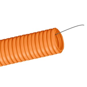 Труба ПНД гофрированная DKC 71525 d25 мм тяжелая с протяжкой оранжевая