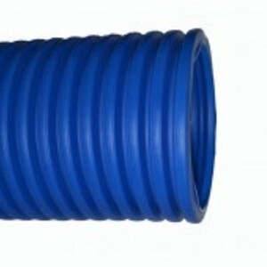 Труба ПВХ гофрированная d16 мм синяя 1 м
