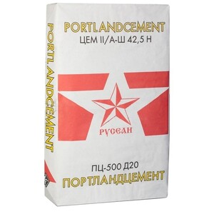 Цемент Русеан ПЦ-500 Д20 40 кг