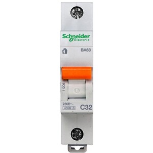Автоматический выключатель Schneider Electric Домовой ВА63 1П C 32A 4,5кА