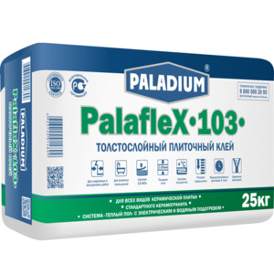 Клей для плитки Paladium PalafleX-103 толстослойный 25 кг