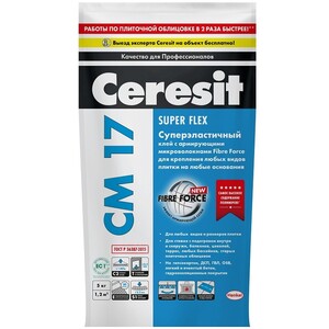 Клей для плитки высокоэластичный Ceresit CM 17 5 кг