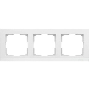 Рамка трехместная Werkel Stark WL04-Frame-03 серебряная