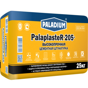 Штукатурка цементная Paladium PalaplasteR-205 высокопрочная 25 кг