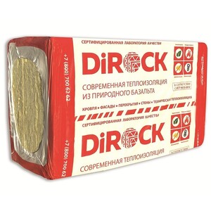 Теплоизоляция Dirock Акустик 1000х600х50 мм 8 плит в упаковке