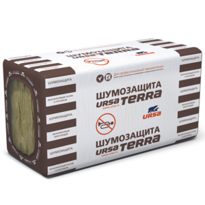 Теплоизоляция Ursa Terra 34 PN Шумозащита 1250х610х50 мм 10 плит в упаковке