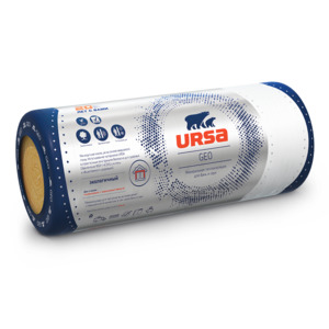 Теплоизоляция Ursa GEO М-11Ф 18000x1200x50 мм фольгированная 1 штука в упаковке