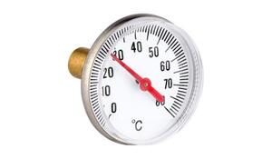 Термометр горизонтальный 1/4" 40 мм (0-80* C)